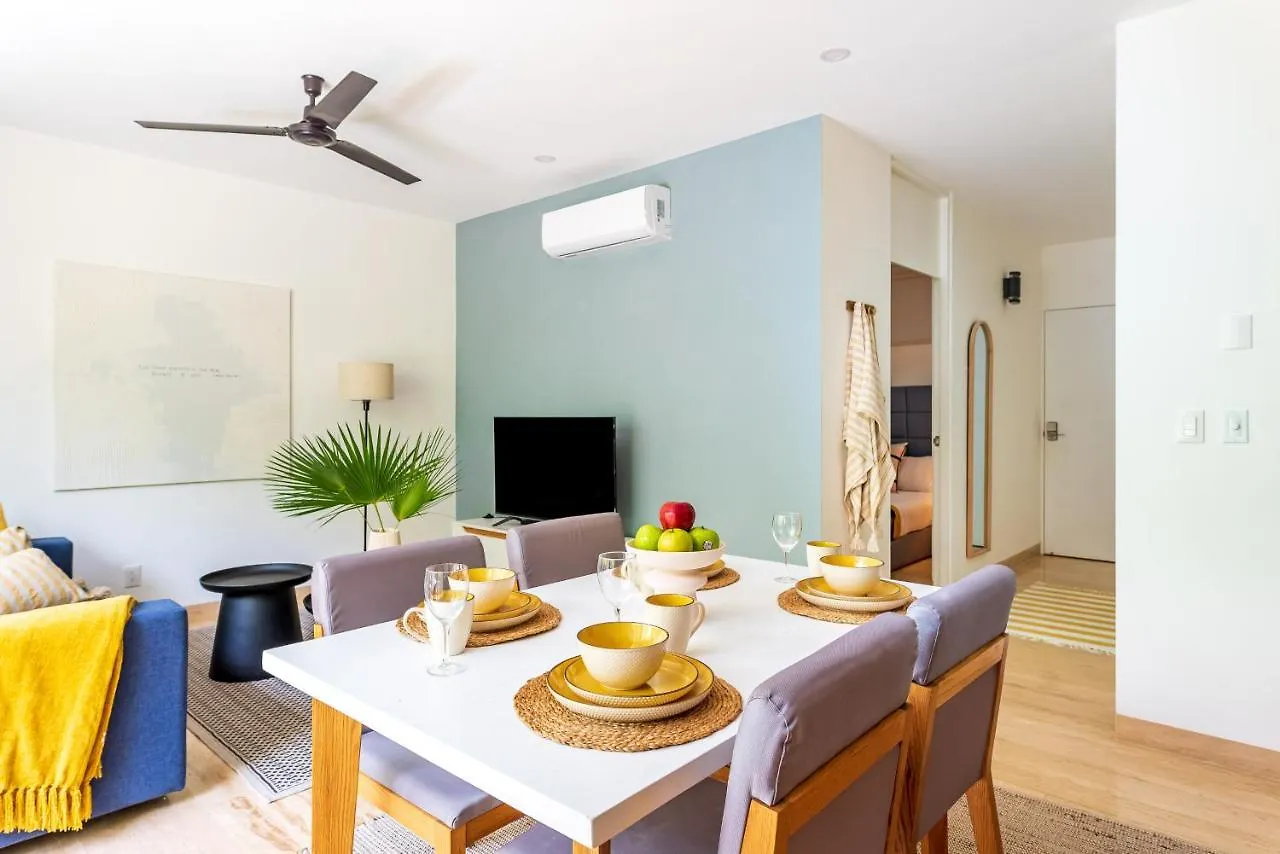 Paradise In Tulum With Rooftop Pool And Top Sunsets, Amira Central Apartment 0*,  Mexico